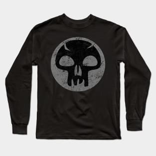 Black-Mana-Logo-Magic-The-Gathering Long Sleeve T-Shirt